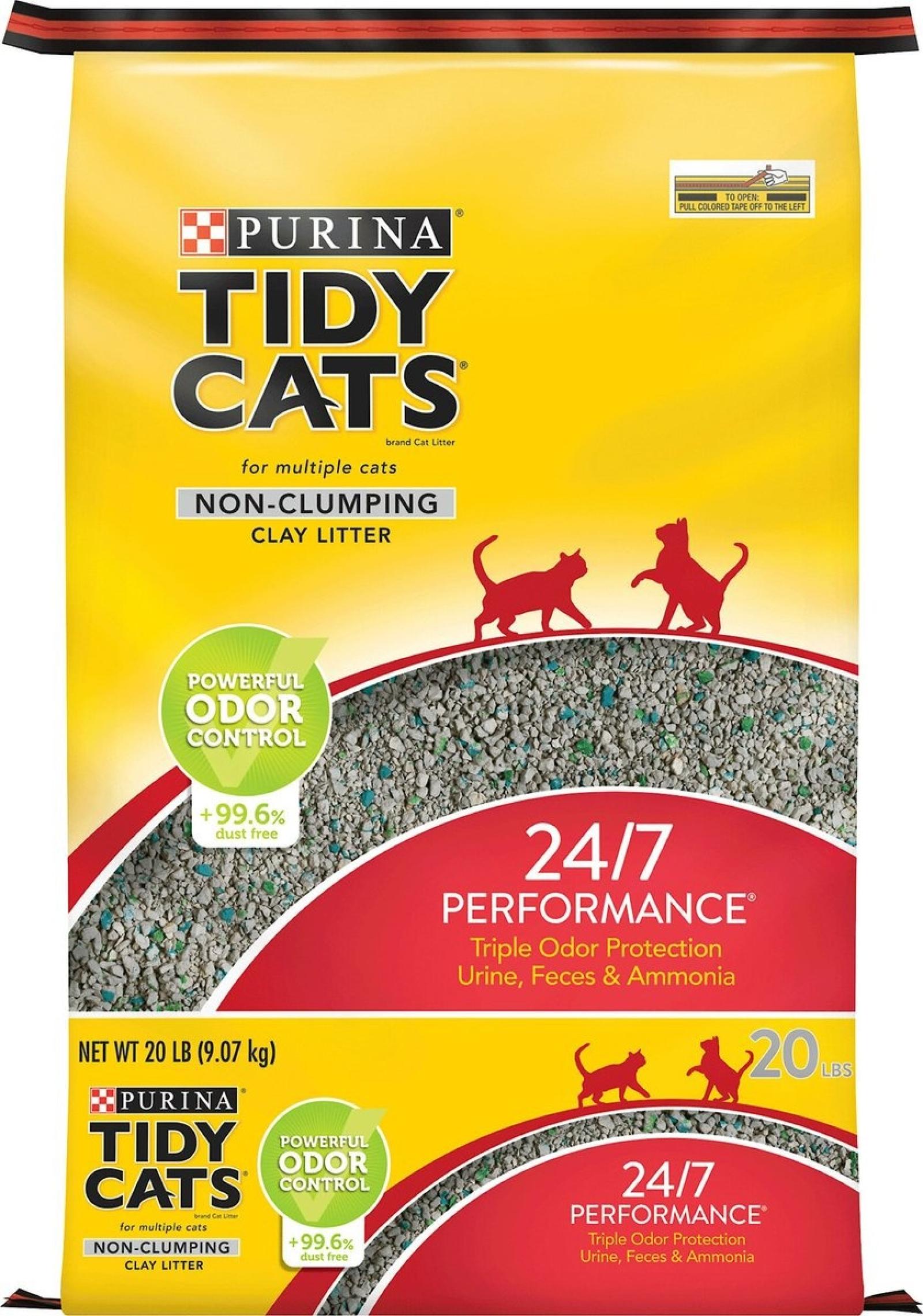 Purina Tidy Cats Non Clumping Cat Litter, 24/7 Performance Multi Cat Litter
