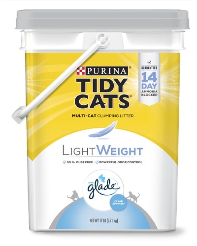 Purina Tidy Cats Lightweight Multi-Cat Clumping Litter with Glade