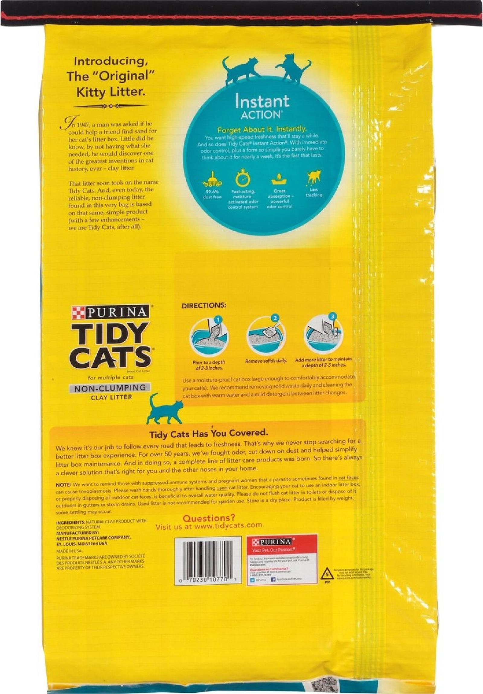 Purina Tidy Cats Instant Action Non Clumping Clay Litter