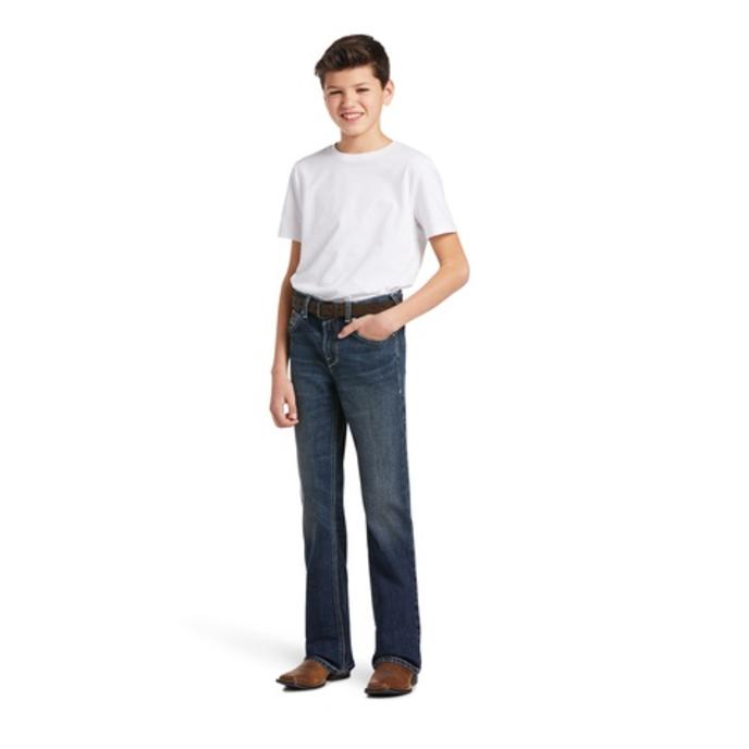 Ariat Boy's B4 Augustus Relaxed Stretch Stackable Straight Leg Jean