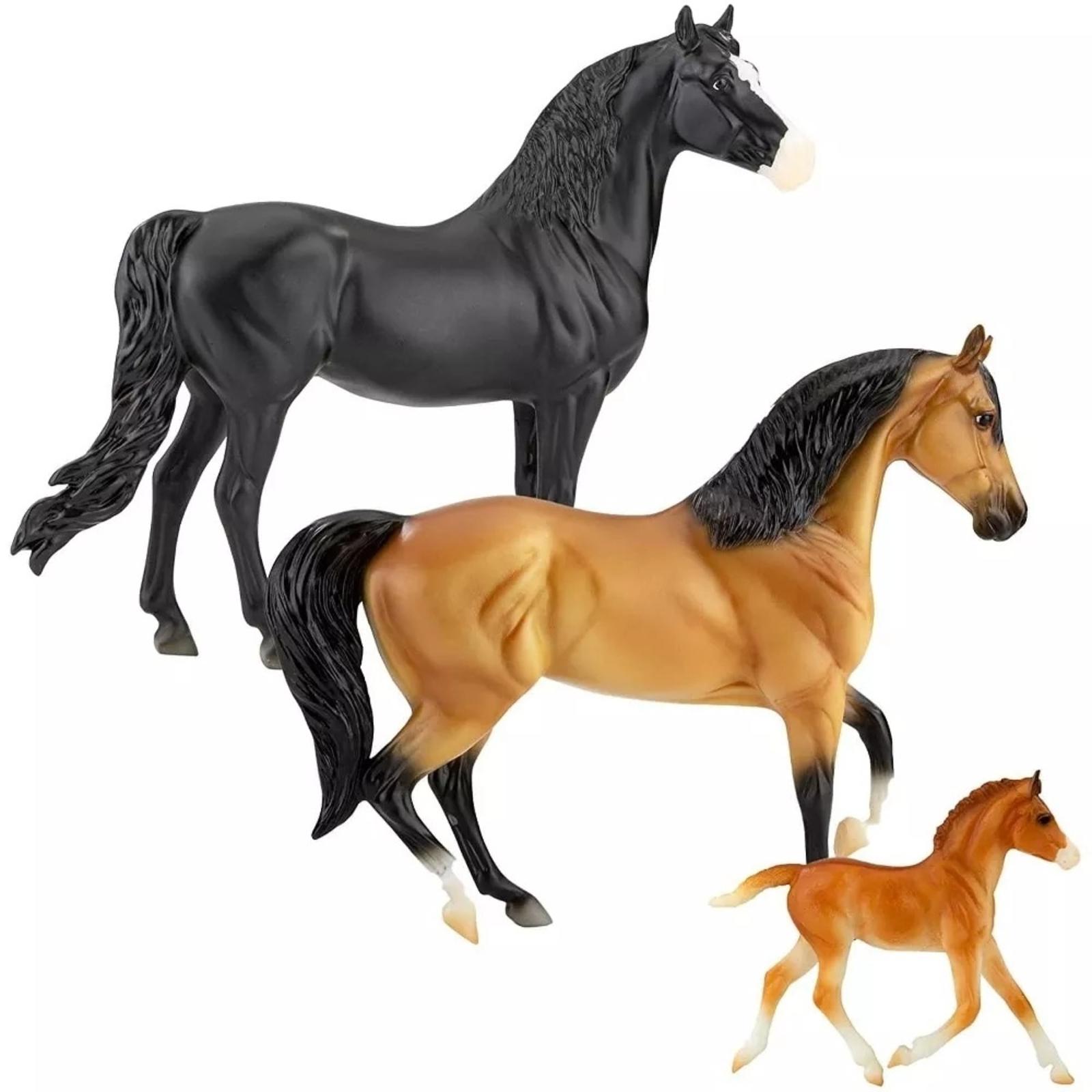 Breyer Animal Creations 1:12 Scale Model Horse Set Spanish Mustang Family