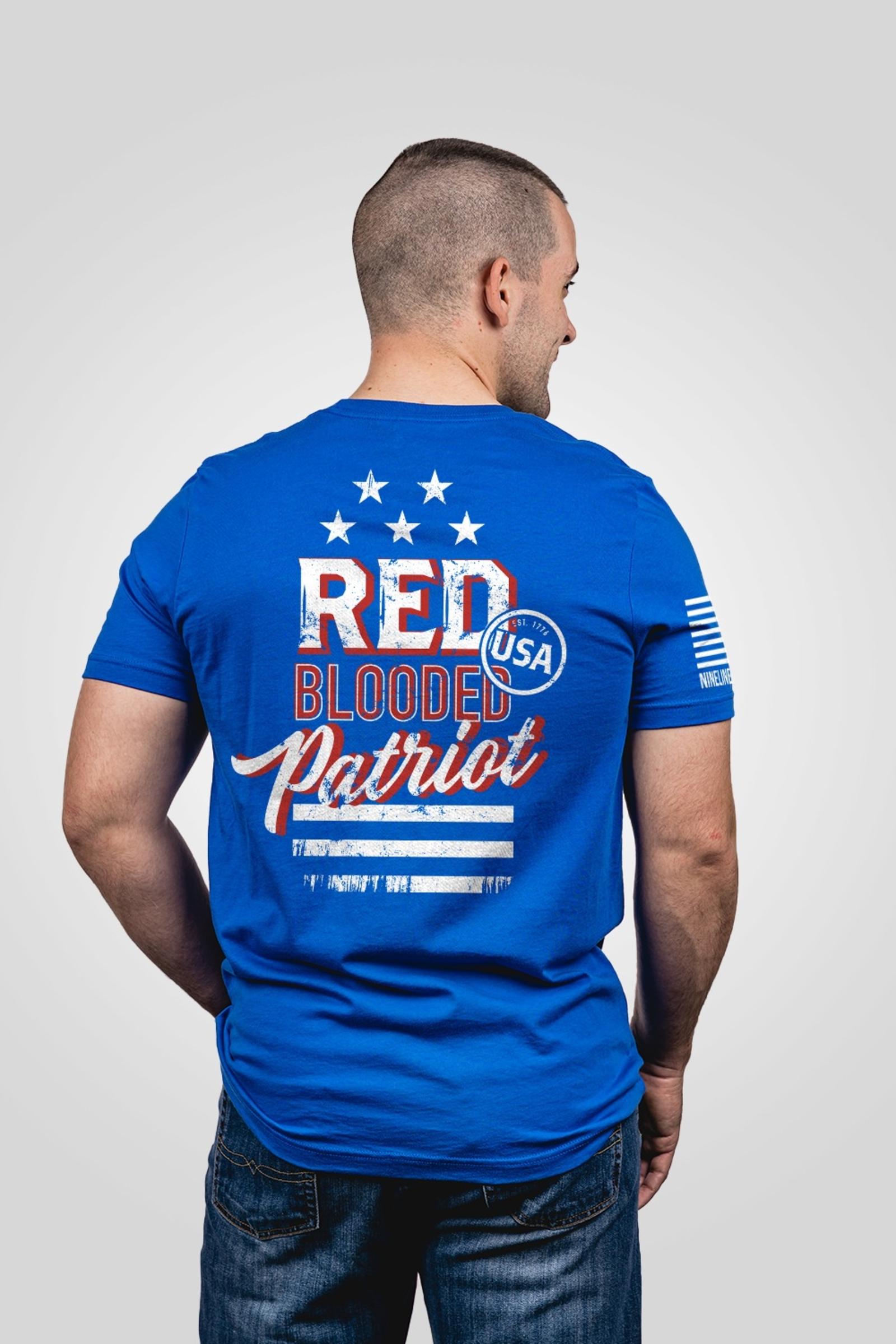 Nine Line Apparel Men's T-Shirt Red Blooded Patriot
