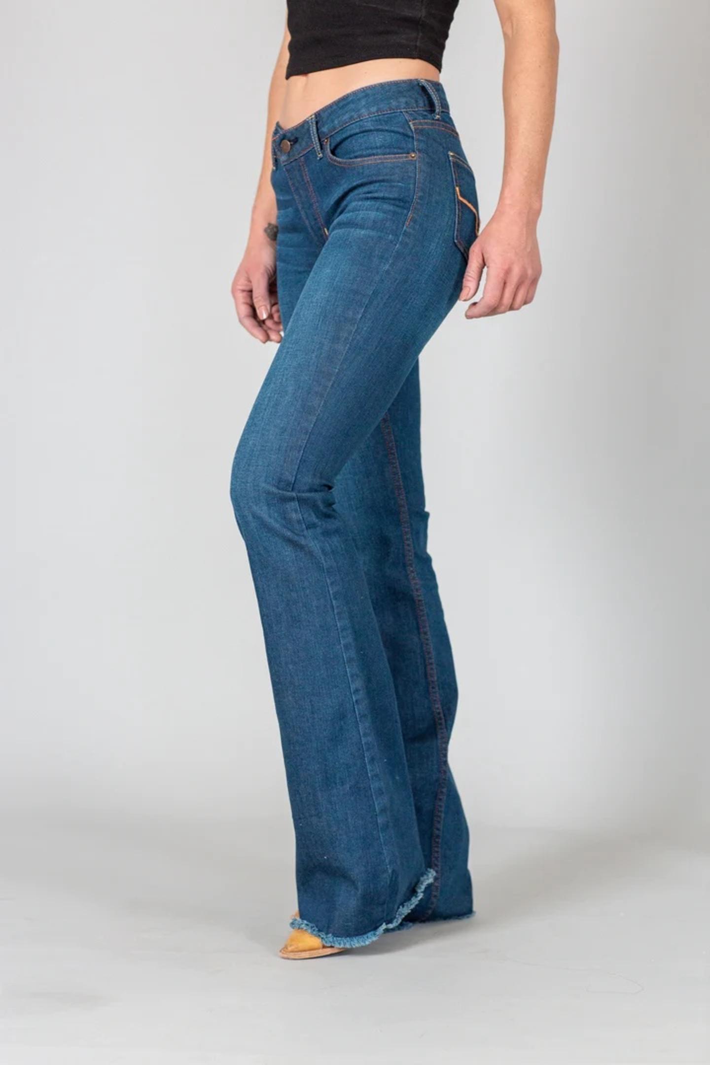 Kimes Ranch Women's Lola Raw Hem Blue Jeans