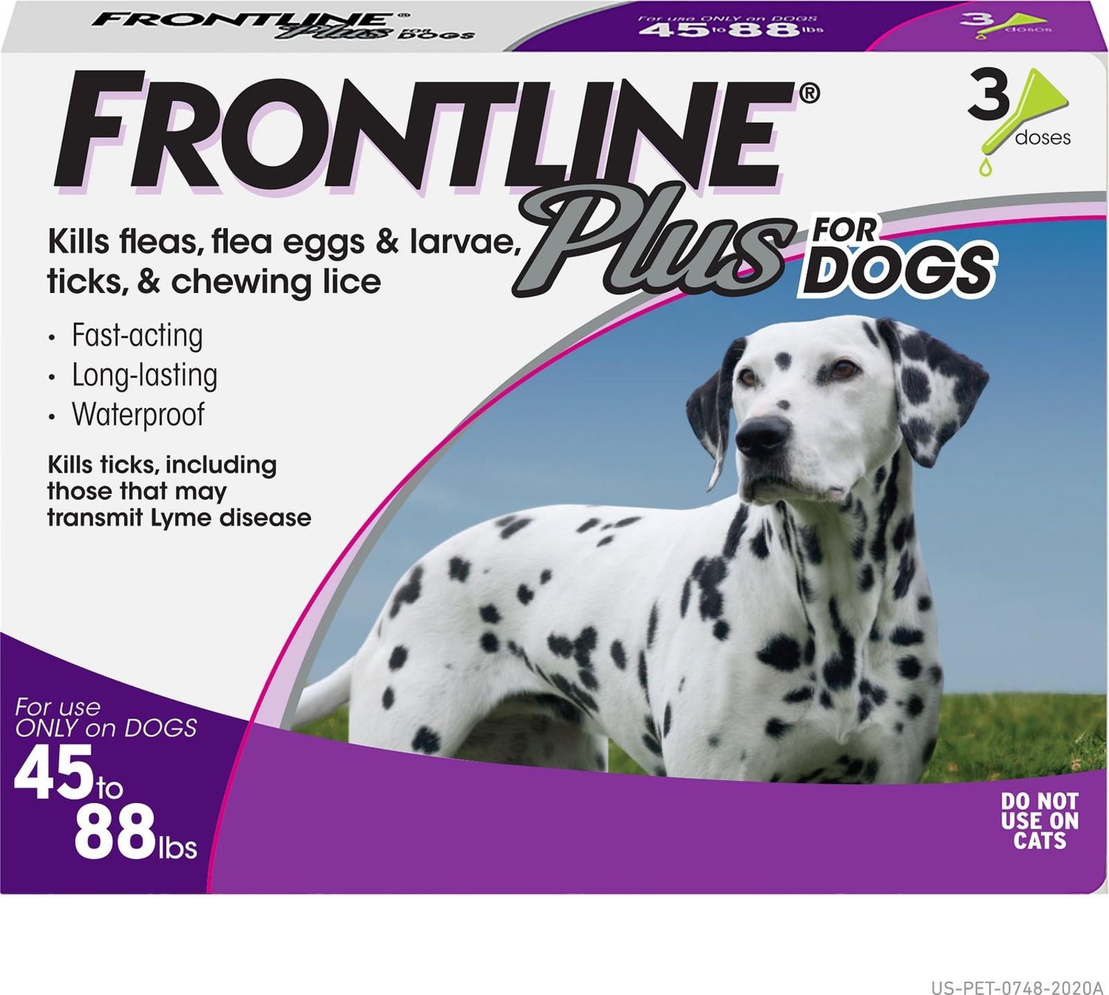 Frontline Plus Flea & Tick Spot Treatment for Dogs