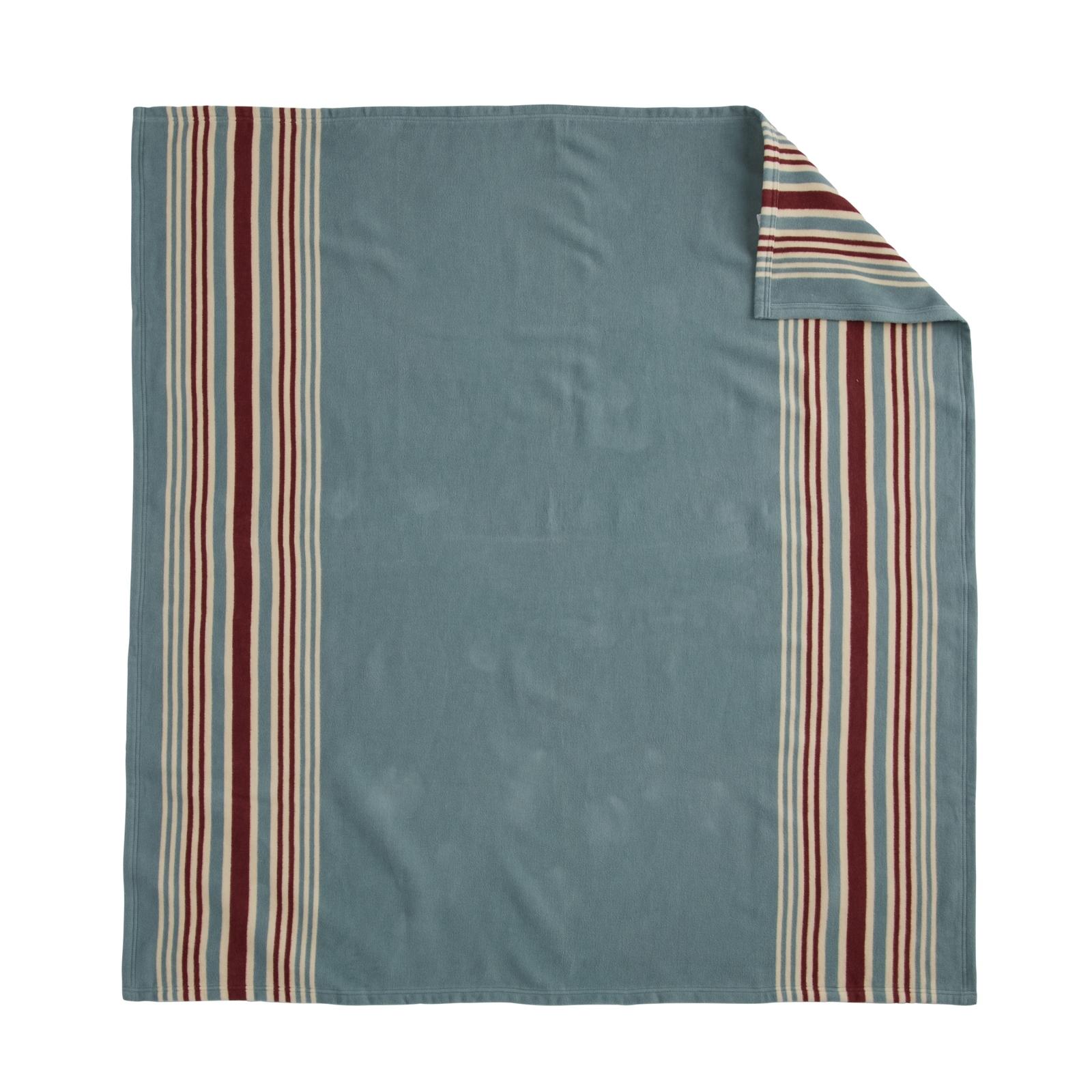 Pendleton Carico Lake/Stripe Organic Cotton Throw Gift Pack