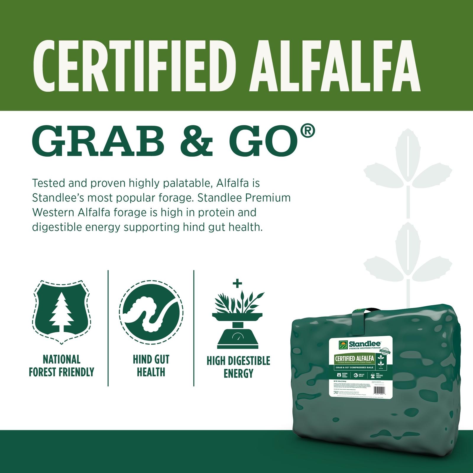 Standlee Certified Alfalfa Grab & Go Compressed Bale