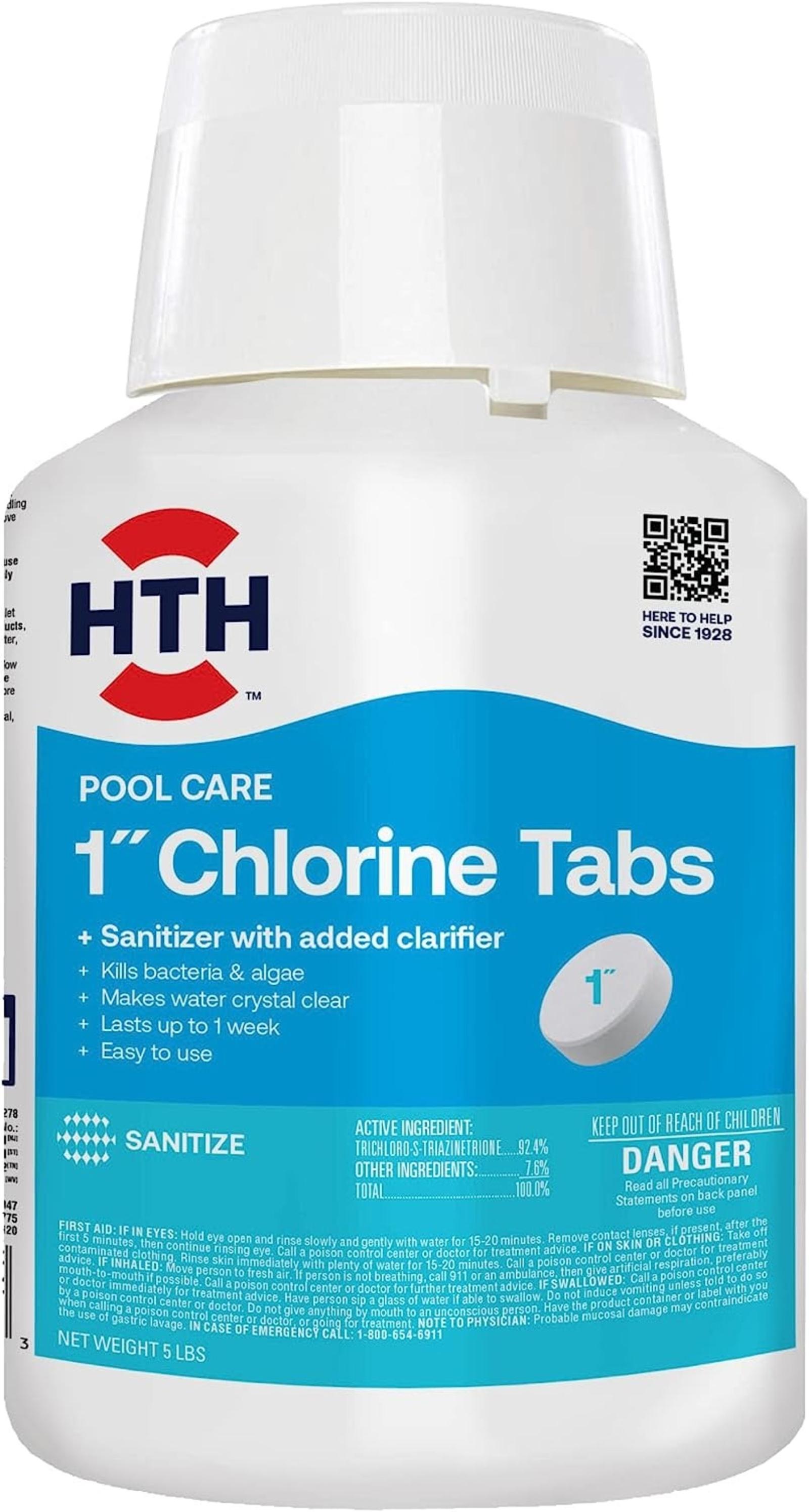 HTH 1IN Chlorine Tabs 5LB