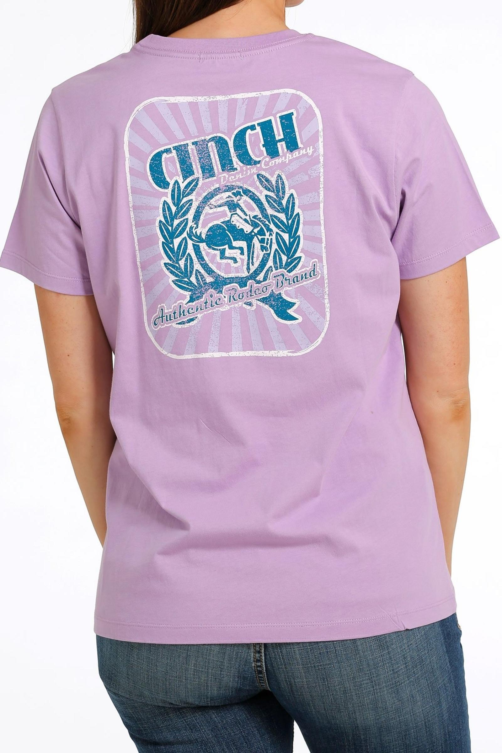 Cinch Women's Authentic Rodeo Brand Tee - Purple