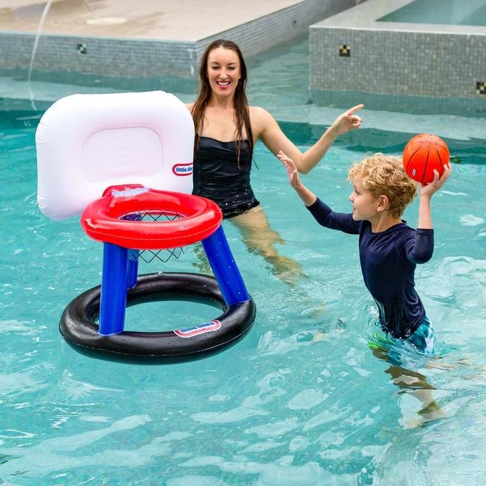 Little Tikes Basketball Training Set For Kids. Giant Splash N Fun Inflatable Floating Basketball.