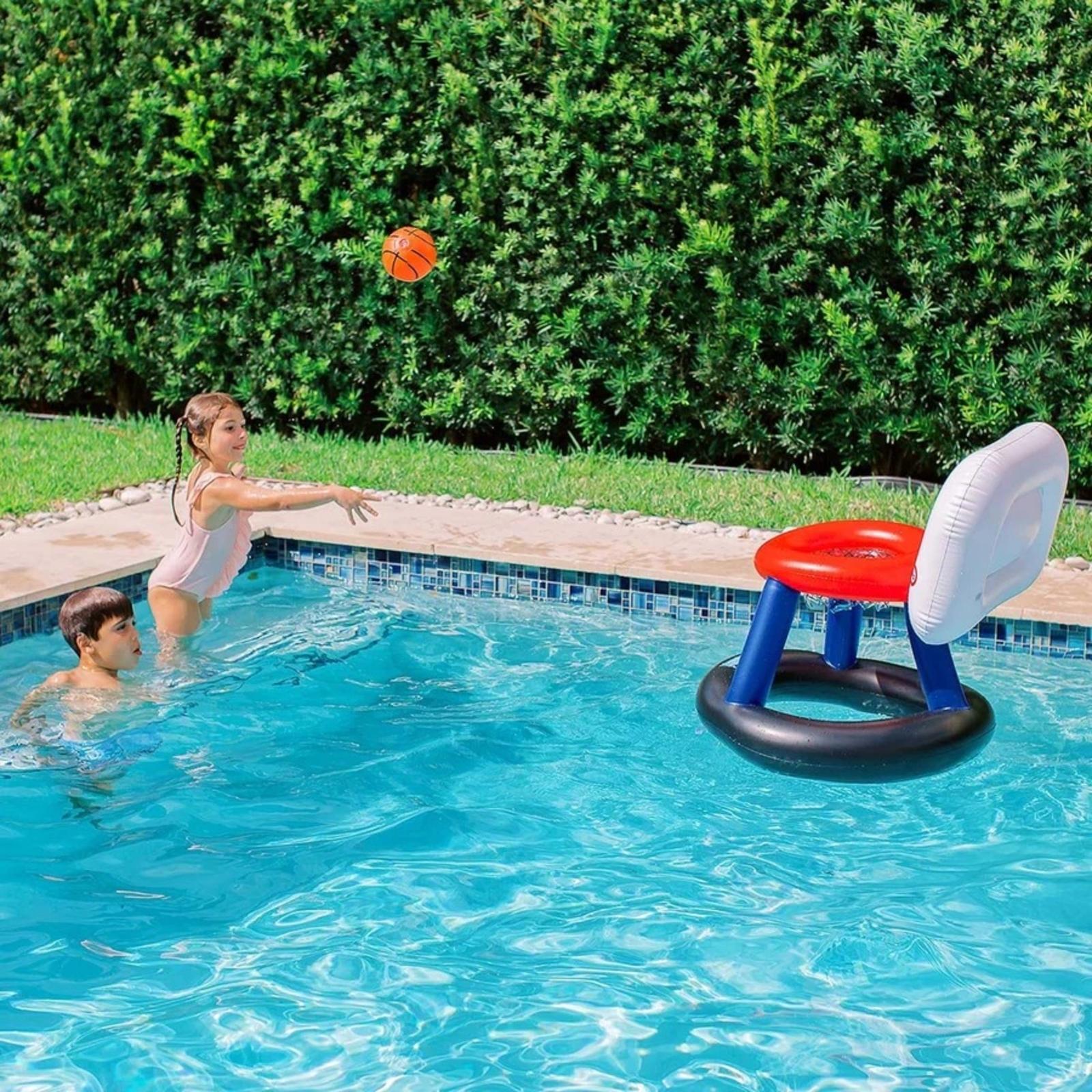 Little Tikes Basketball Training Set For Kids. Giant Splash N Fun Inflatable Floating Basketball.