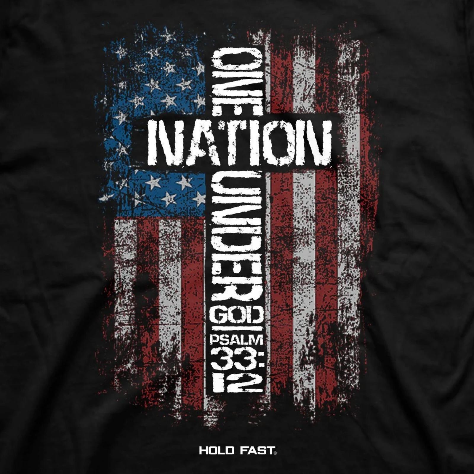 Kerusso HOLD FAST Men's T-Shirt One Nation Under God