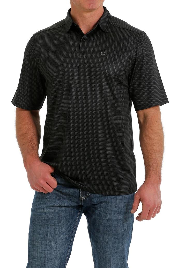 Cinch Men's Short Sleeve Arenaflex Polo Shirt - Black