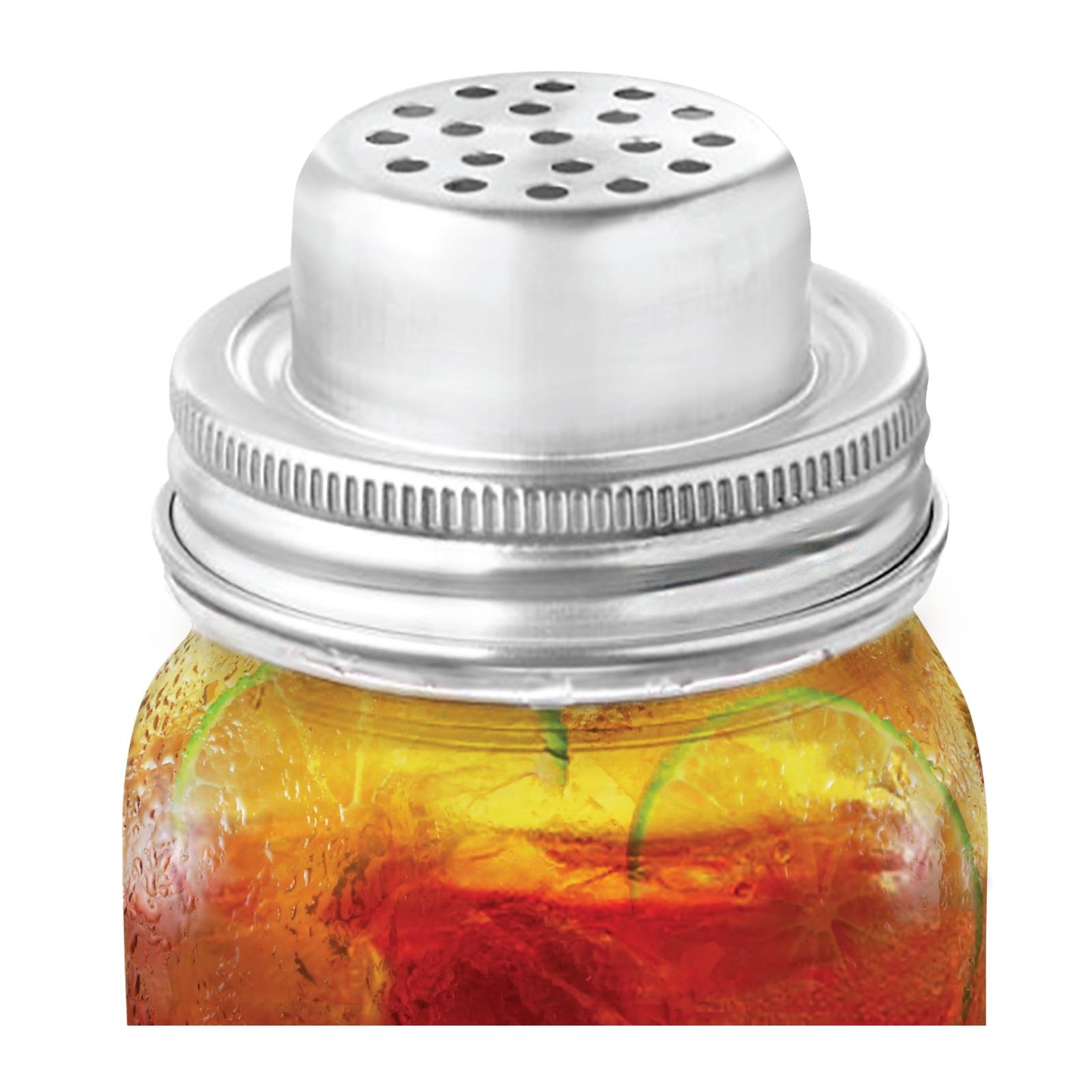 Two Lumps of Sugar Stainless Cocktail Shaker Lid Regular Mouth (2/Pack)
