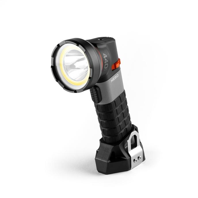 NEBO LUXTREME SL25R Rechargeable 1/4 Mile Spotlight with Integrated COB