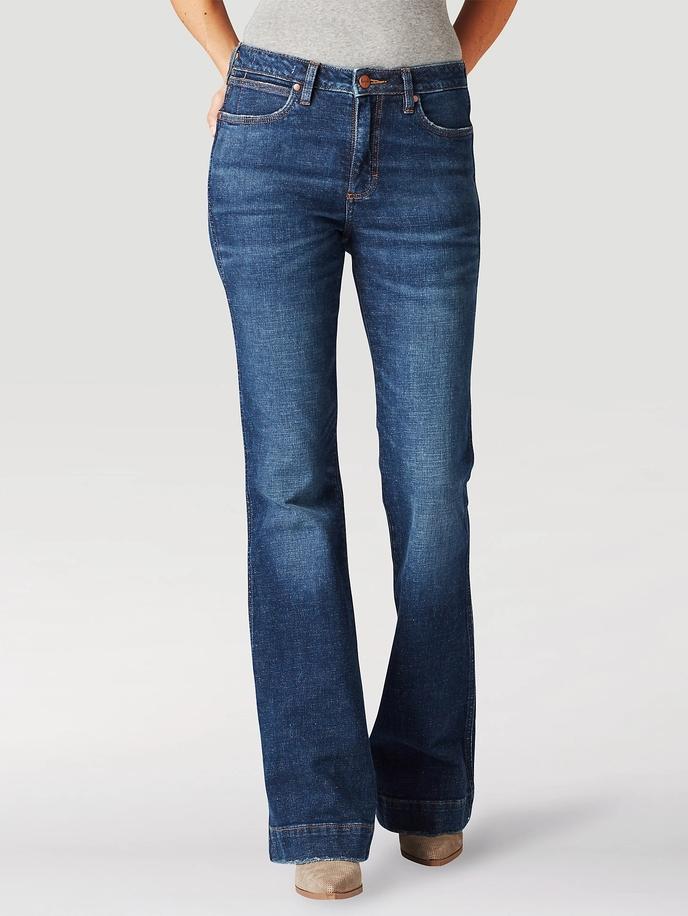  The Wrangler Retro® Premium Jean: Women's High Rise Trouser in Ellery 