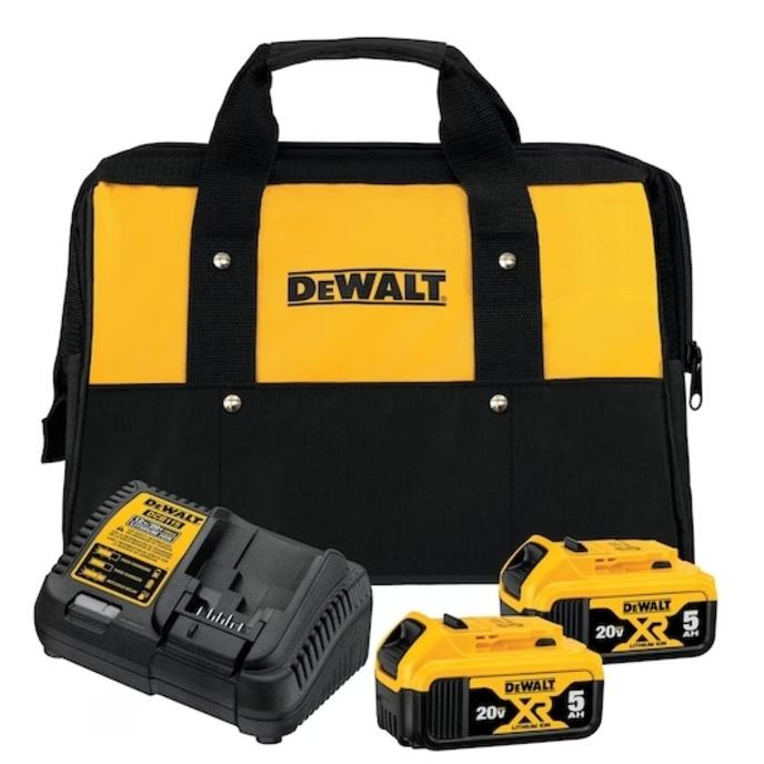 DeWalt  20V Battery & Charger Kit With 2 Batteries