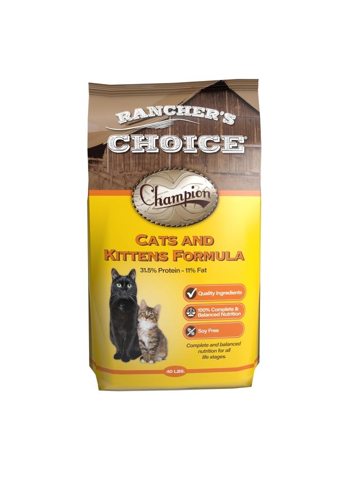 Rancher's Choice 20LB 31.5 Cats and Kittens Food