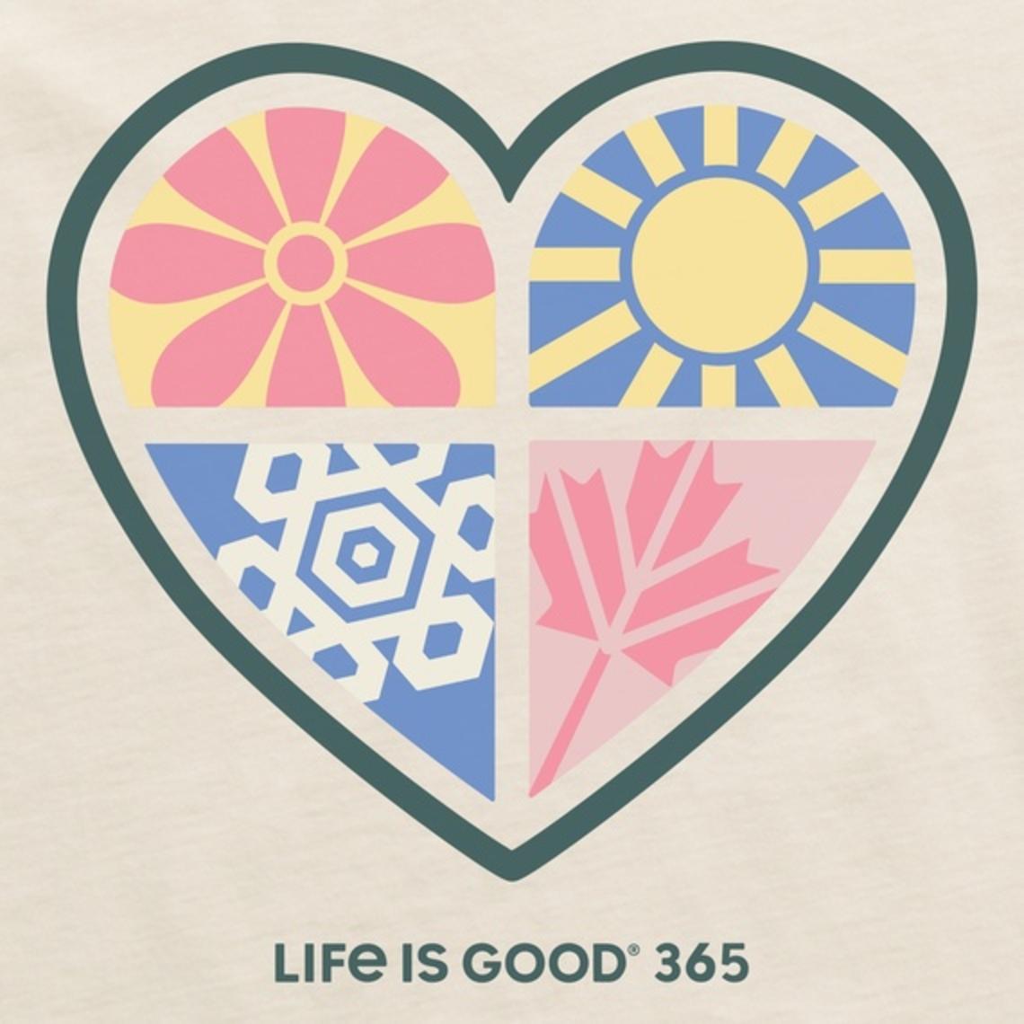 Life Is Good Women's 365 One Heart Crusher Vee