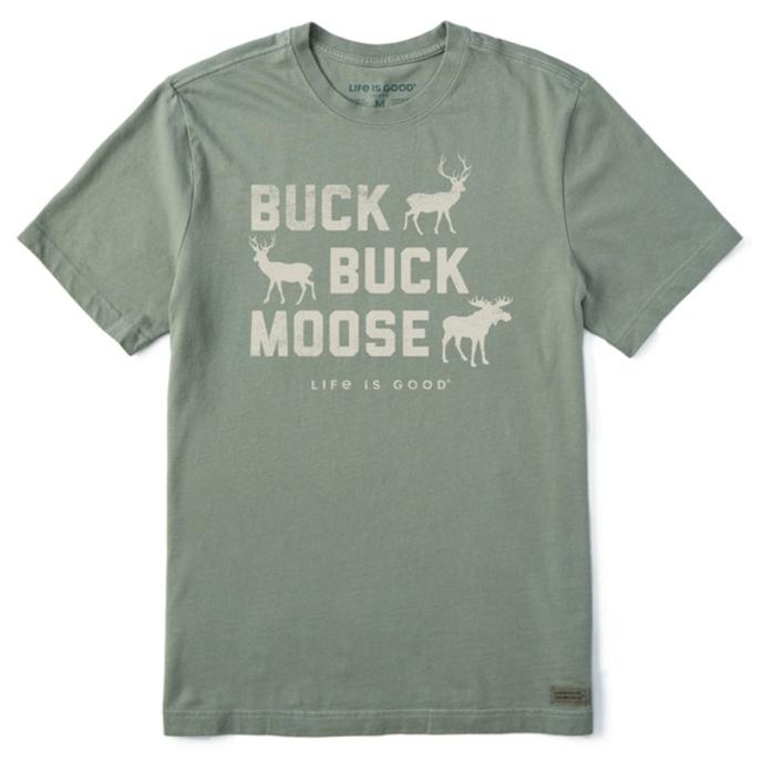 Life Is Good Men's Buck Buck Moose Crusher Tee