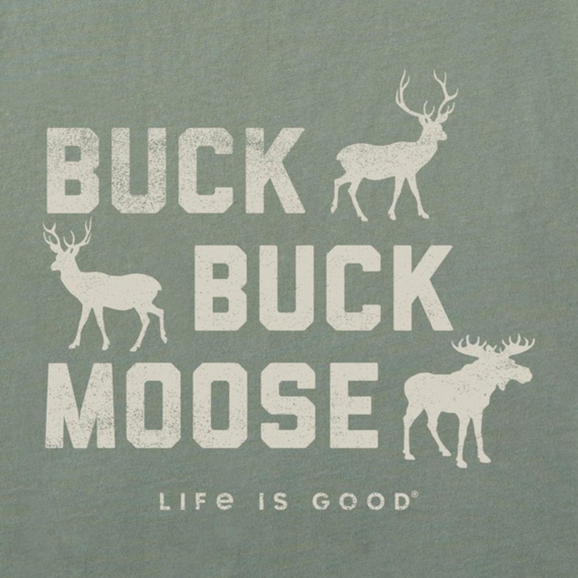 Life Is Good Men's Buck Buck Moose Crusher Tee