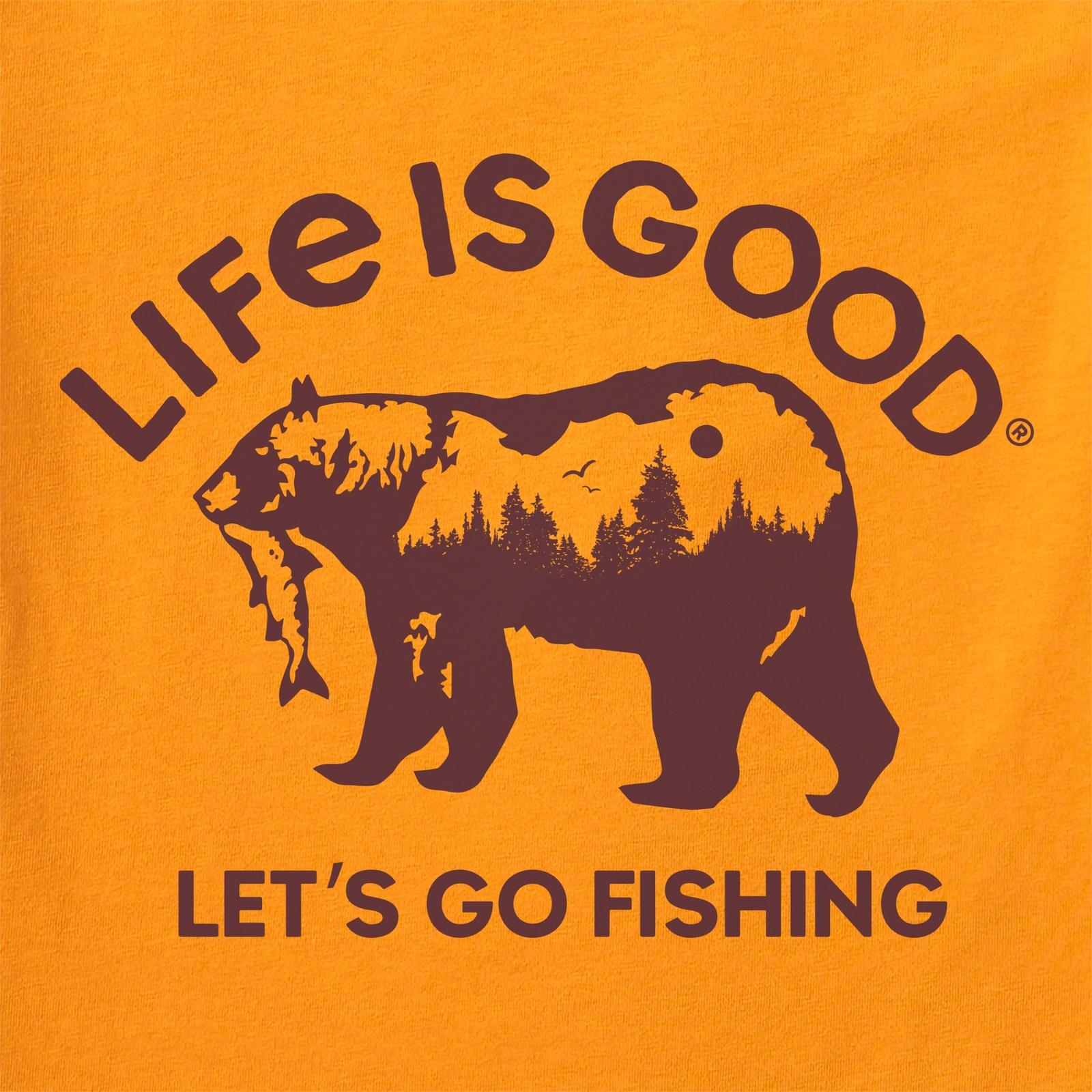 Men's Let's Go Fishing Bear Crusher-LITE Tee