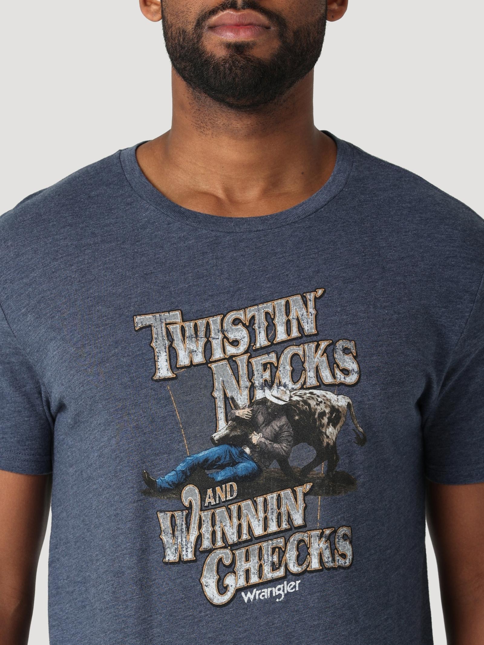Wrangler Men's "Twistin' Necks and Winnin' Checks" Graphic T-shirt
