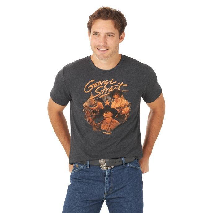 Wrangler Men's George Strait Trio Graphic T-Shirt 