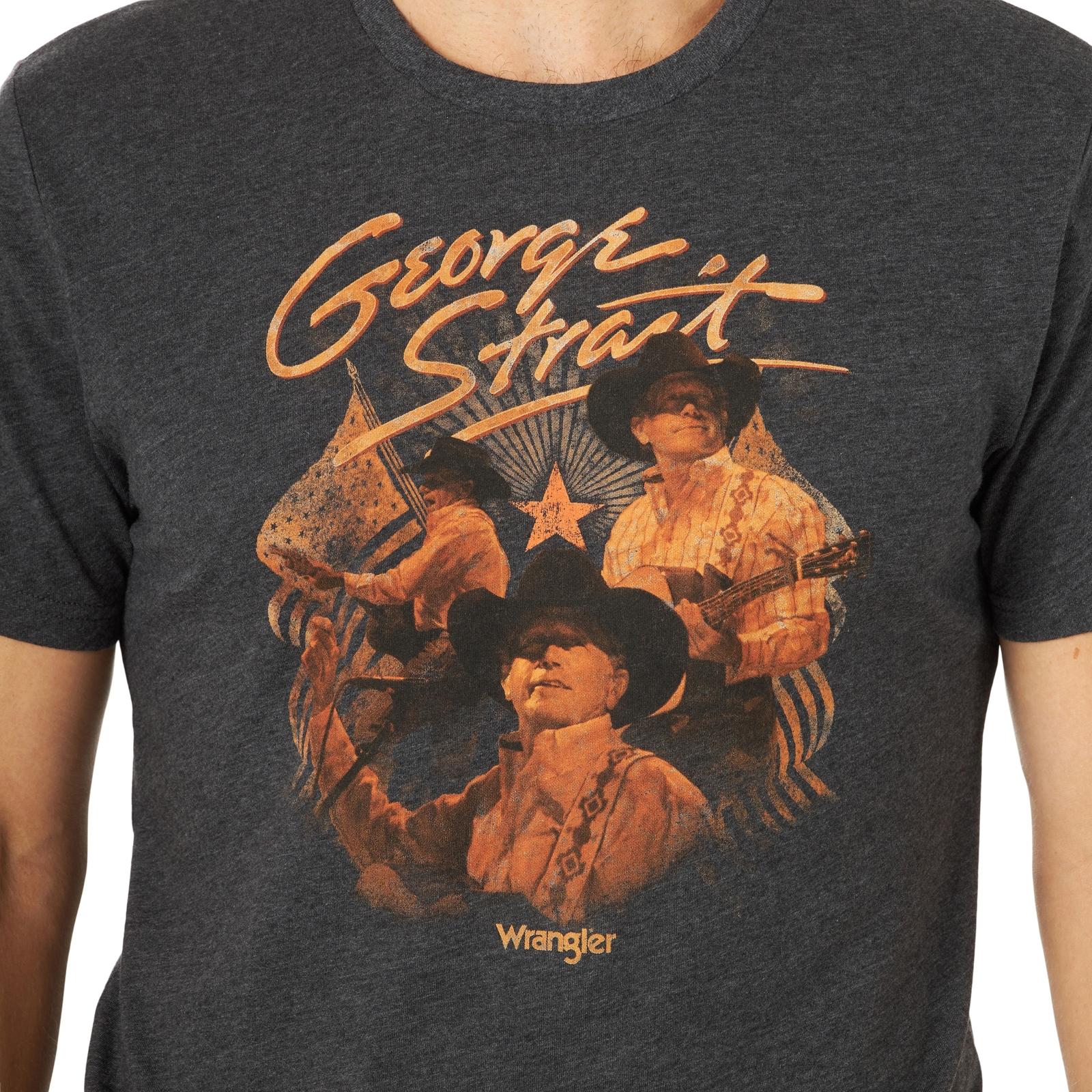Wrangler Men's George Strait Trio Graphic T-Shirt 