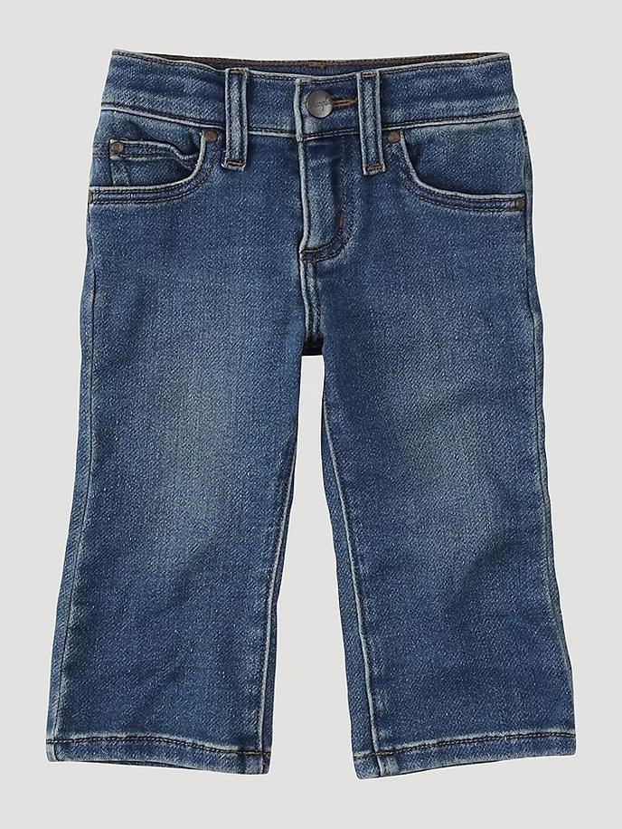  Little Boy's Stitched Pocket Bootcut Jean In Ropin' front view