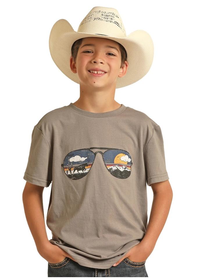 Boy's Rock & Roll Cowboy Dale Brisby T-Shirt front