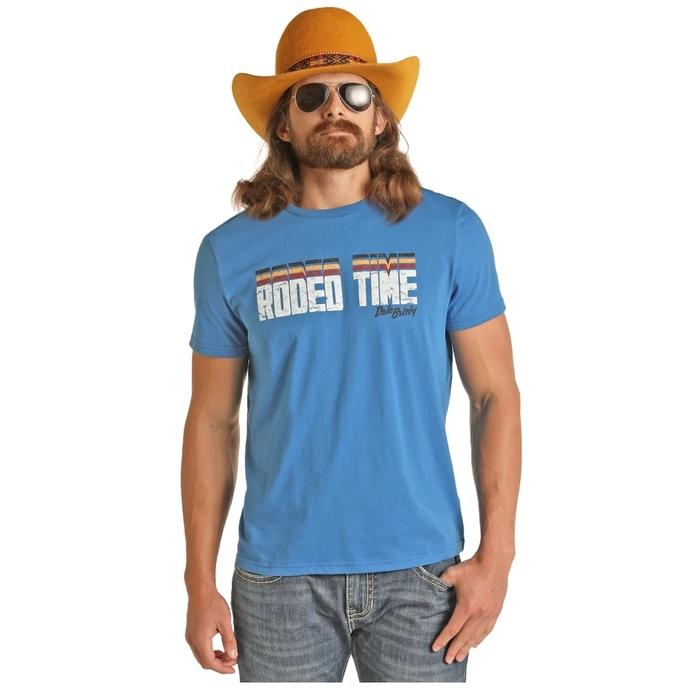 Men's Rock & Roll Dale Brisby Rodeo Time Short Sleeve T-Shirt  Front