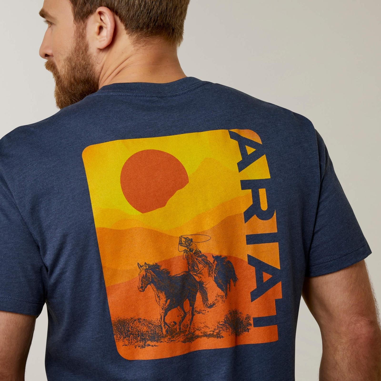 Ariat Mustang Fever T-Shirt back close up graphic