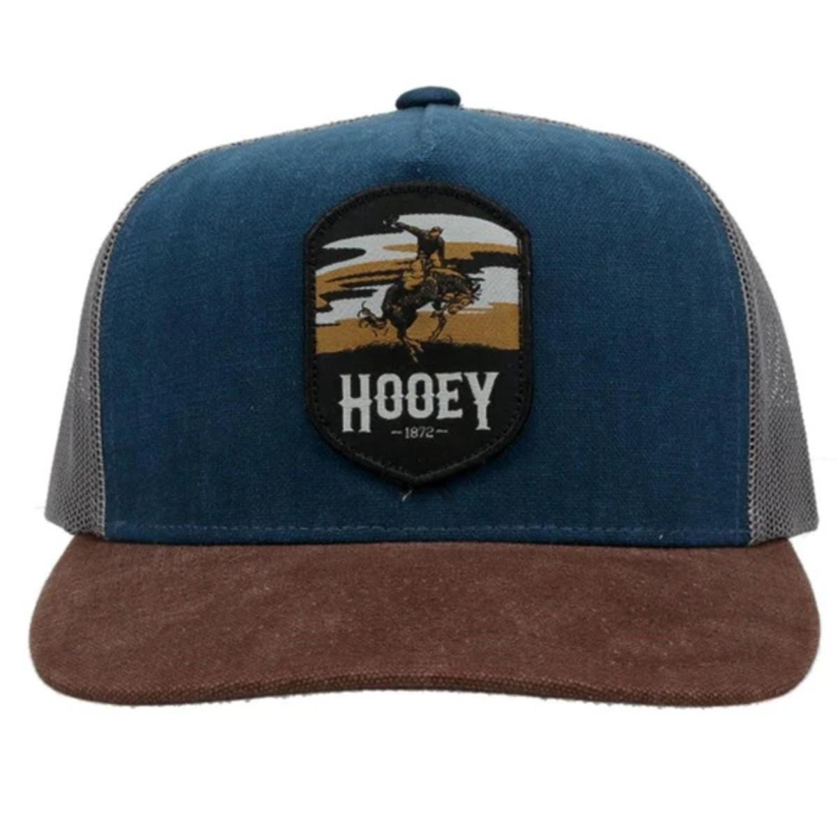 HOOEY  "CHEYENNE" BLUE/ CHARCOAL HAT