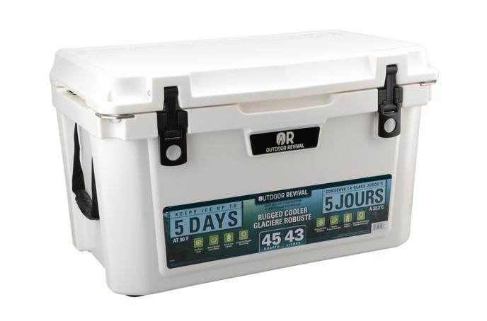OR 45 QT COOLER WHTIE Front View
