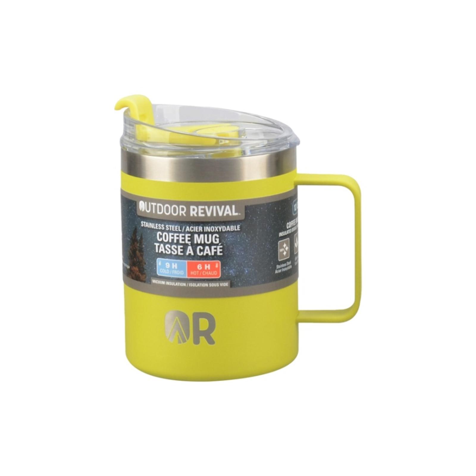 Outdoor Revival 12 OZ Coffee Mug in lime green
