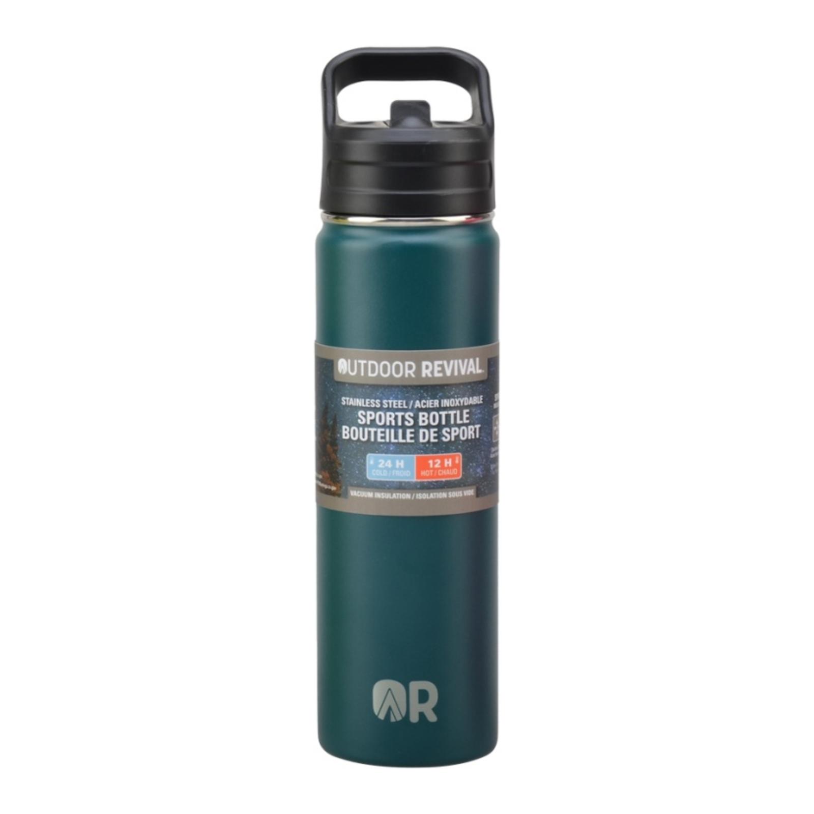 Outdoor Revival Bottle 20 OZ Navy front view