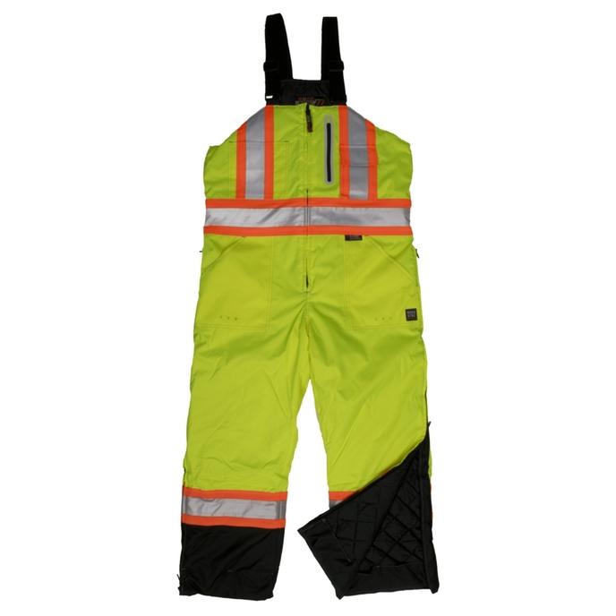 ough-Duck-Mens-Waterproof-Breathable-Insulated-Bib-Overall-Fluorescent-Green-Front-