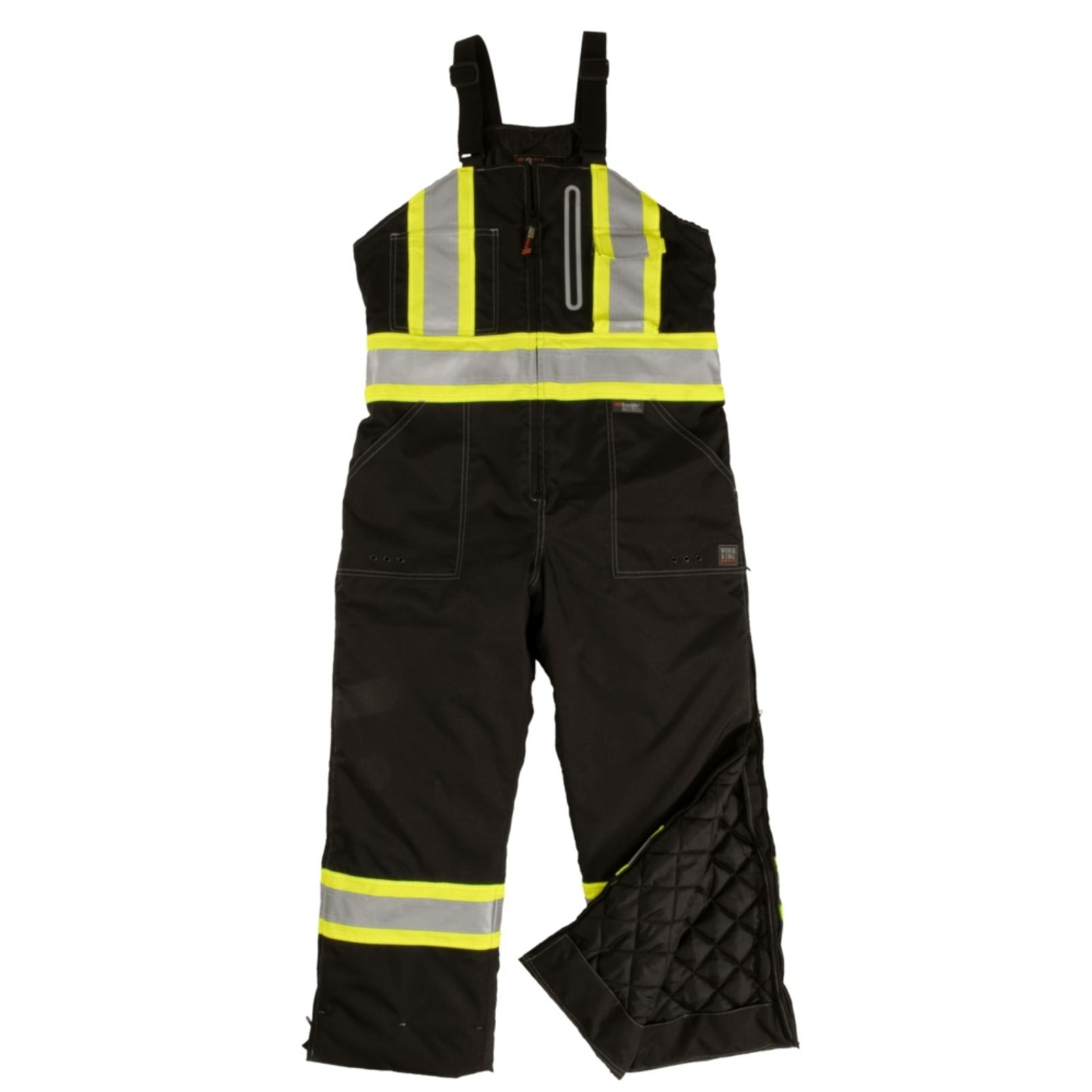 Tough-Duck-Mens-Waterproof-Breathable-Insulated-Bib-Overall-Black-Front-