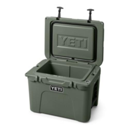 YETI®  Tundra® 35 Hard Cooler Camp Green Front open View