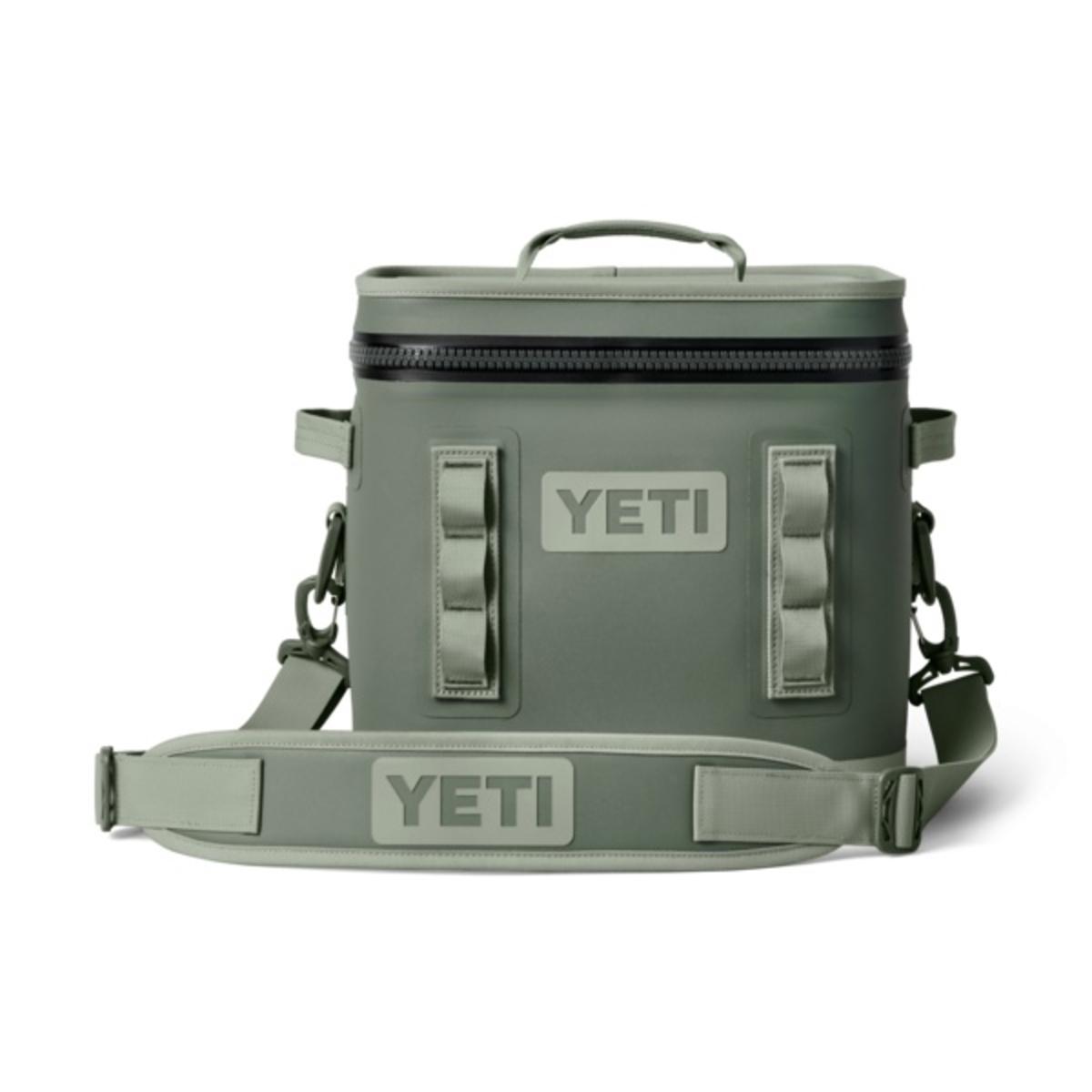 YETI® Hopper Flip® 12 Soft Cooler Camp Green TOP thin ice