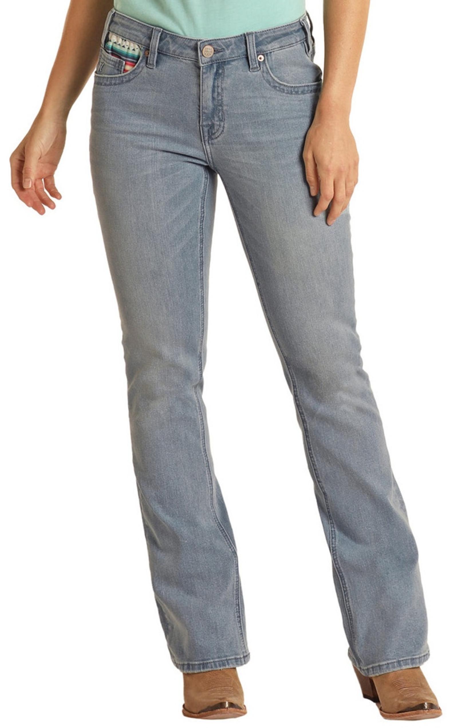 Women's Hooey Mid Rise Extra Stretch Bootcut Jeans Front
