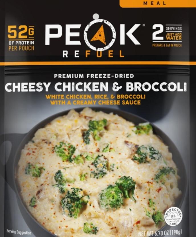 Peak Refuel Cheesy Chicken & Broccoli FRONT VIEW