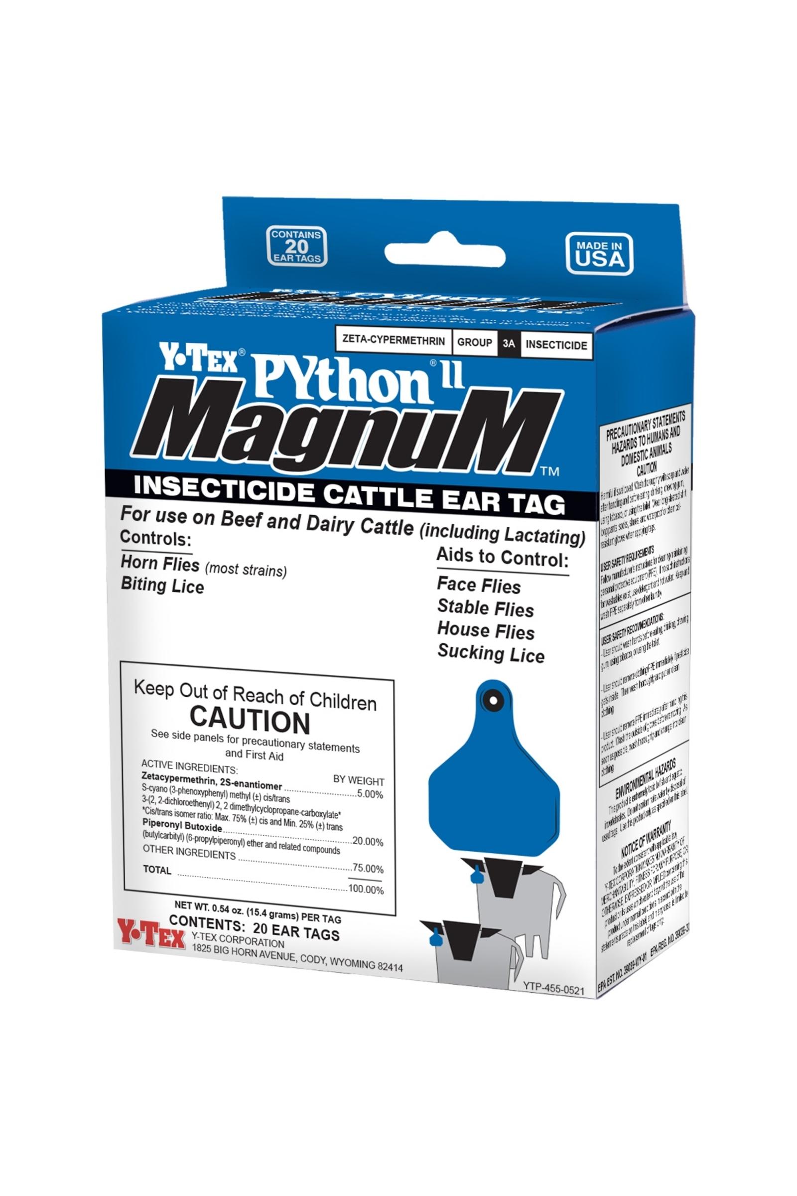  Y-Tex Python Magnum Insecticide Ear Tags