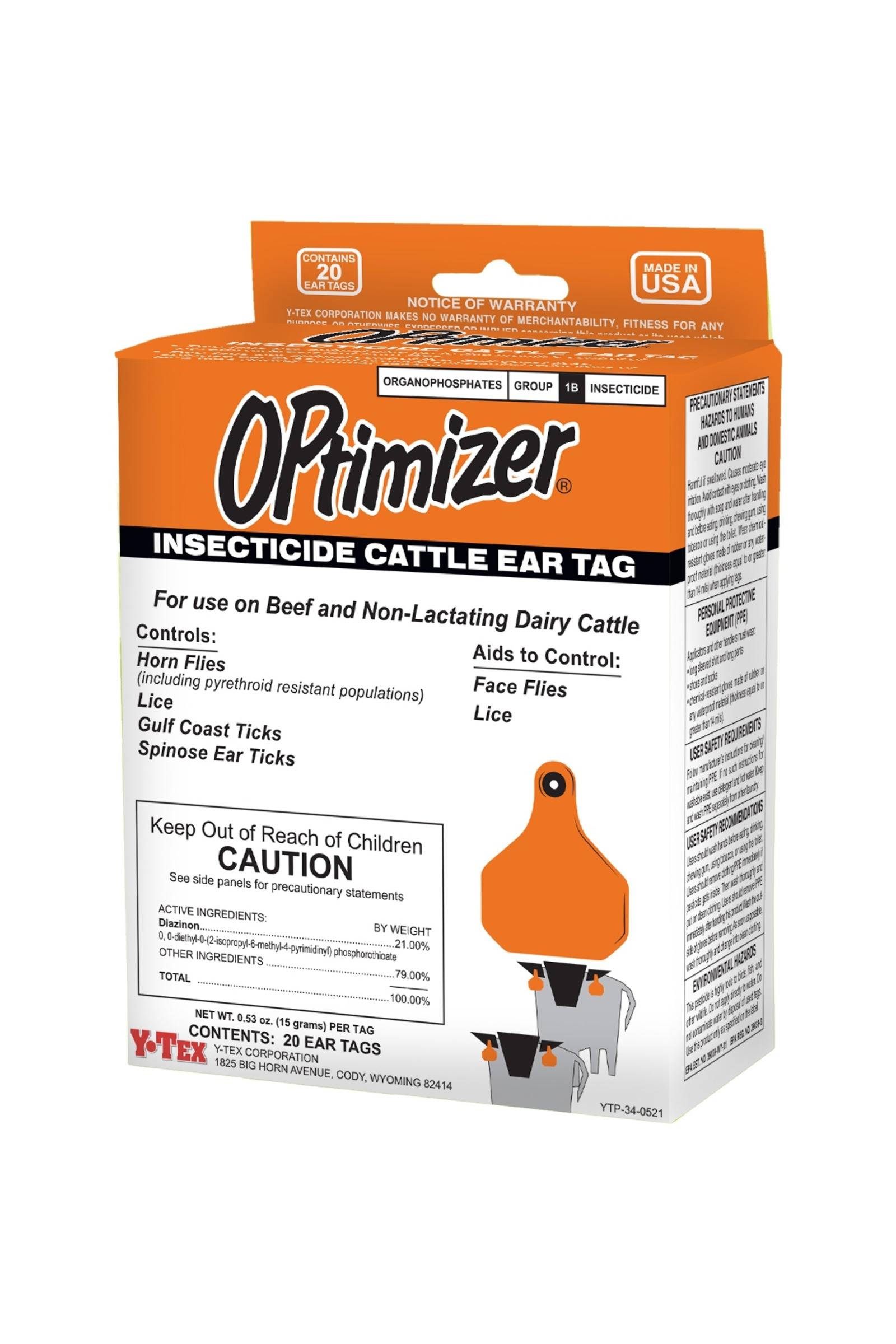 Y-Tex Optimizer Insecticide Ear Tags