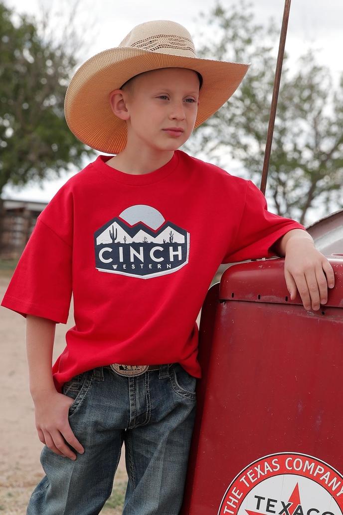 Cinch Boy's Red T-Shirt