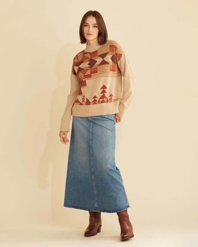 Pendleton Women's Desert Dawn Mockneck Sweater