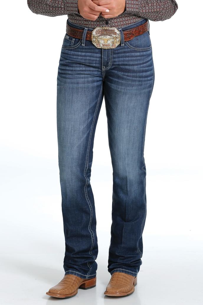 Women's Medium Rise Shannon Dark Wash Jeans