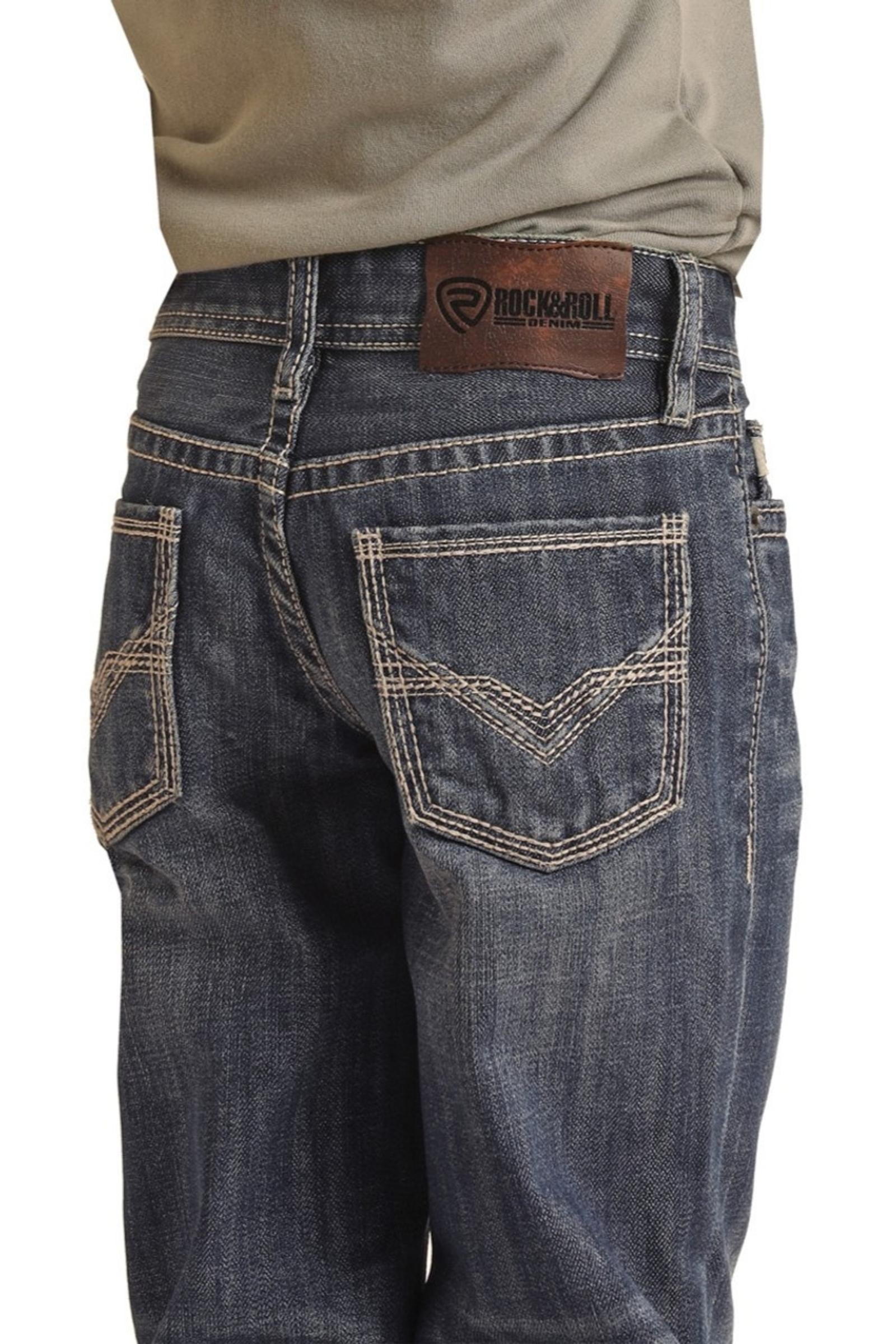  Rock and Roll Denim Boy's Regular Fit Bootcut Jeans