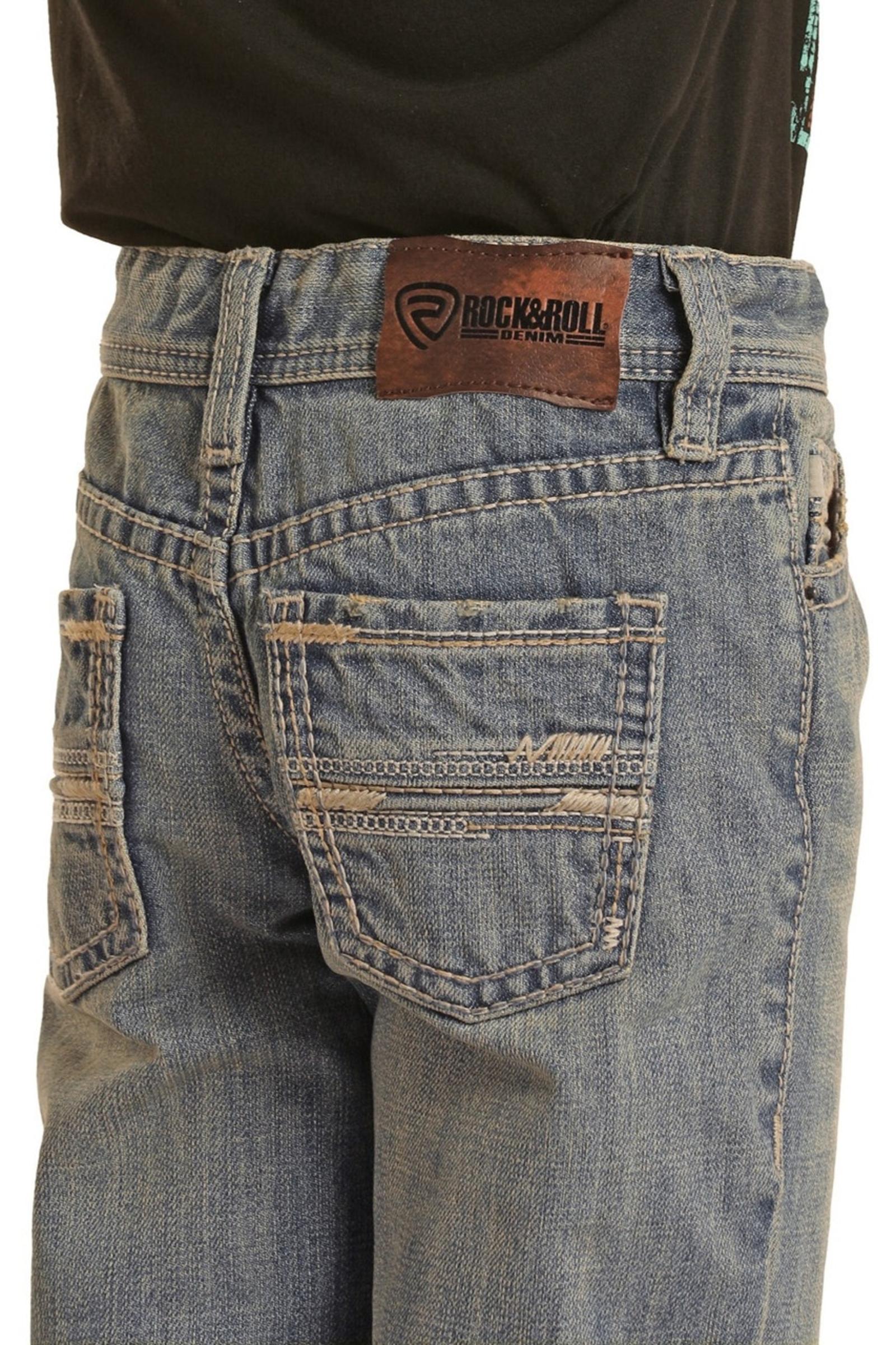  Rock and Roll Denim Boy's Regular Fit Bootcut Jeans