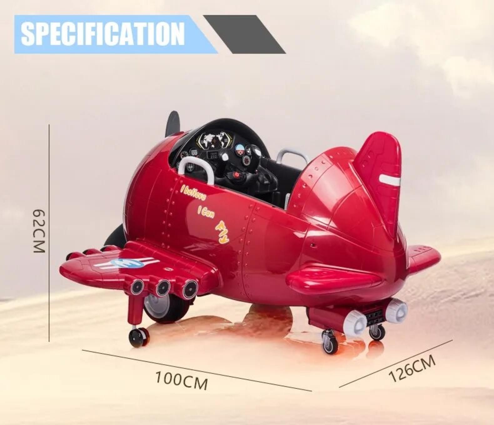 Children's Electric Car Four-wheeled Kids Airplane Vehicles Outdoor Toy 